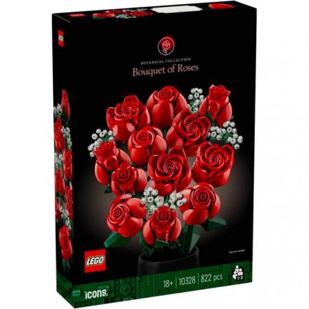 LEGO Bouwstenen 0000-1000 Biotanical collection Rozenboeket (10328) — 822 stukjes, huren vanaf €4,25/week