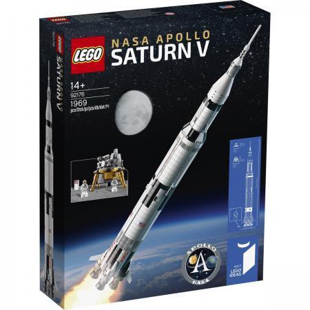 LEGO Bouwstenen 1000-2000 Ideas NASA Apollo Saturn V - 92176D (92176D) — 1.900 stukjes, huren vanaf €9,75/week
