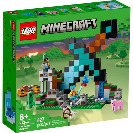 LEGO Bouwstenen 0000-1000 Minecraft Uitvalbasis Zwaard - 21244-NEW (21244), huren vanaf €3,75/week