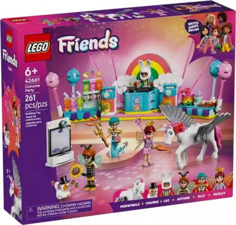 LEGO Friends Verkleedfeestje met eenhoorn en fee (42661) — 261 stukjes, huren vanaf €3,25/week