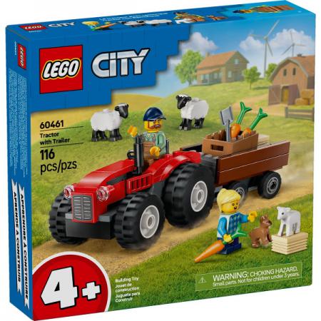 LEGO City Rode tractor met aanhanger en schapen - 60461-NEW (60461), huren vanaf €2,00/week