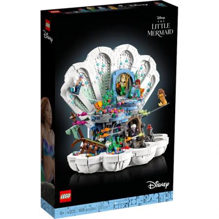 LEGO Nieuw Disney De Kleine Zeemeermin koninklijke schelp - 43225-NEW (43225) — 1.800 stukjes, huren vanaf €10,75/week