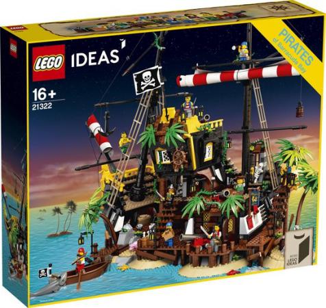 LEGO Bouwstenen 2000-3000 Ideas Piraten van Barracuda Baai - 21322D (21322D) — 2.500 stukjes, huren vanaf €11,75/week