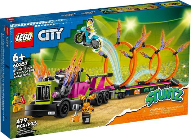 LEGO City Stunttruck & Ring of Fire-uitdaging - 60357-NEW (60357), huren vanaf €4,00/week