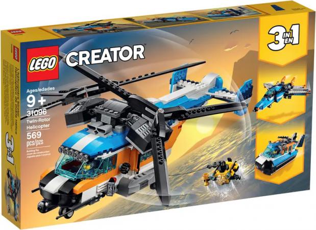 LEGO Creator 3-in-1 Creator 3in1 Dubbel-rotor helikopter - 31096A (31096A), huren vanaf €3,00/week