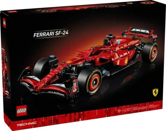 LEGO Bouwstenen 1000-2000 Technic Ferrari SF-24 F1 auto - 42207-NEW (42207), huren vanaf €12,75/week