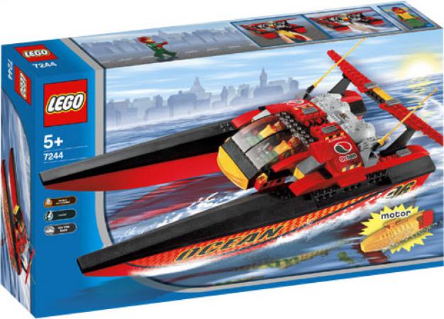 LEGO City Speedboat (7244) — 107 stukjes, huren vanaf €1,50/week