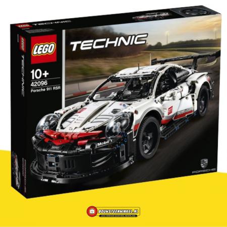 LEGO Bouwstenen 1000-2000 Technic Porsche 911 RSR - 42096F (42096F) — 1.580 stukjes, huren vanaf €8,25/week