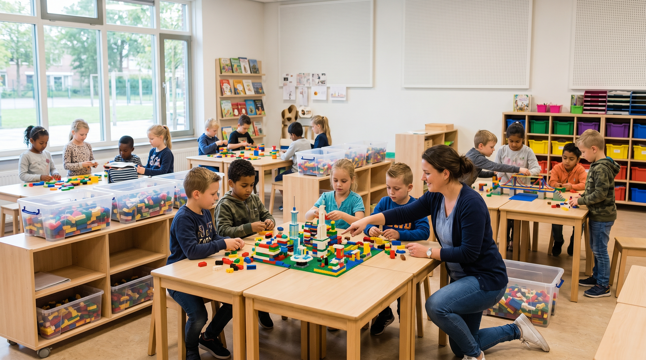 Doorlopende bouwactiviteit voor een grotere groep